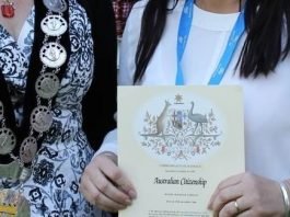 Australian citizenship oath-taking