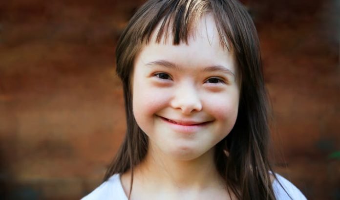 child with Down syndrome child with Down syndrome