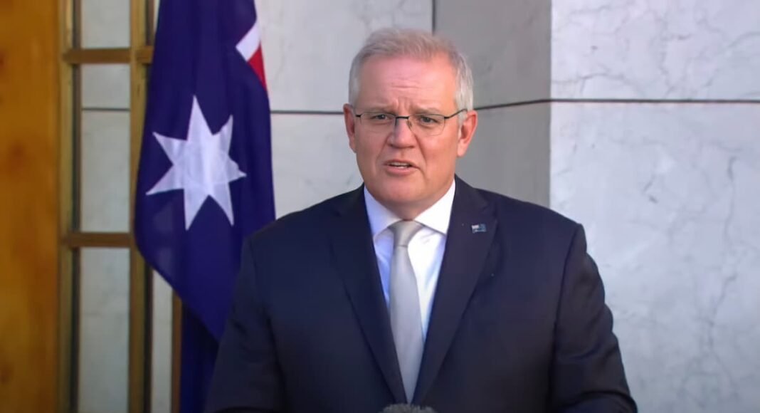 Prime Minister Scott Morrison in a press conference held 18 August 2021.