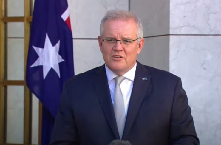 Prime Minister Scott Morrison in a press conference held 18 August 2021.